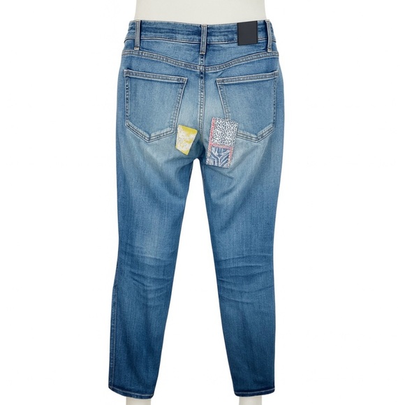 Raleigh denim Denim - Raleigh Denim Jeans Womens Size 25 Haywood Skinny Handcrafted Stretch Patches